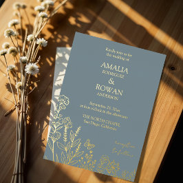 Casamento de Cinzas Azuis das Flores do Prado