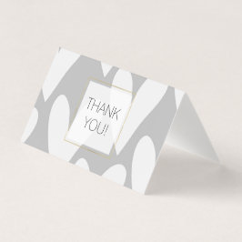 Casamento de cinzas Brancas Obrigado