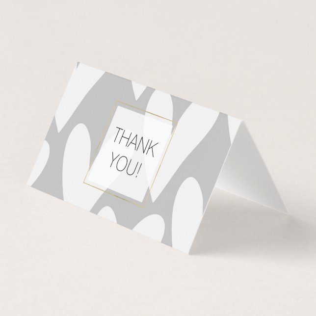 Casamento de cinzas Brancas Obrigado (Frente)