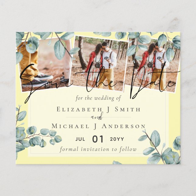Casamento de Cinzas Eucalyptus Lilac Lemon (Frente)