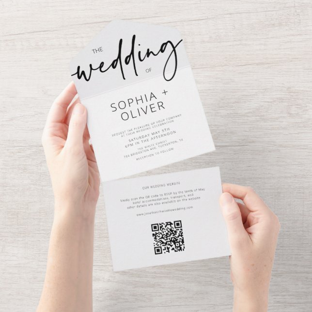 Casamento de Cinzas Silver Script Modern (Tearaway)