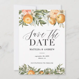Casamento de Citrus, laranja + flor salvam a data