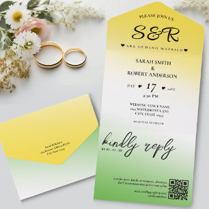 Casamento de Código QR de Omã do Omã Verde Branco