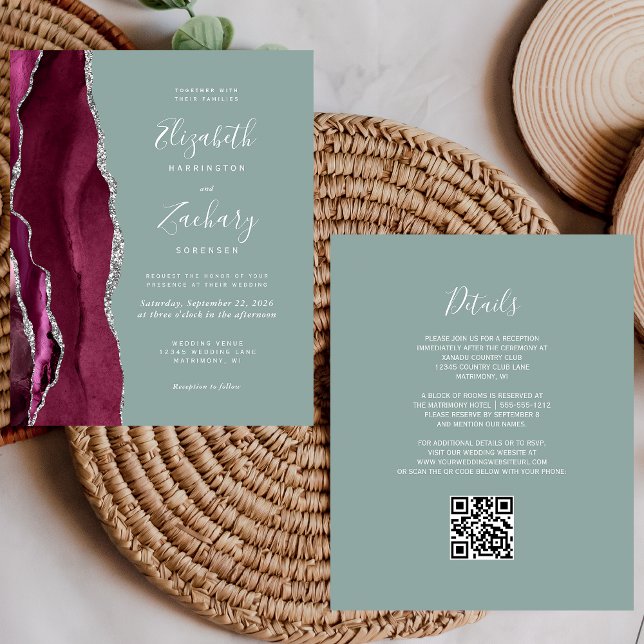 Casamento de Código QR do Agato de Prata da Borda  (Criador carregado)