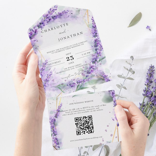 Casamento de Código QR Moderno de Folhagem de Lava (Criador carregado)