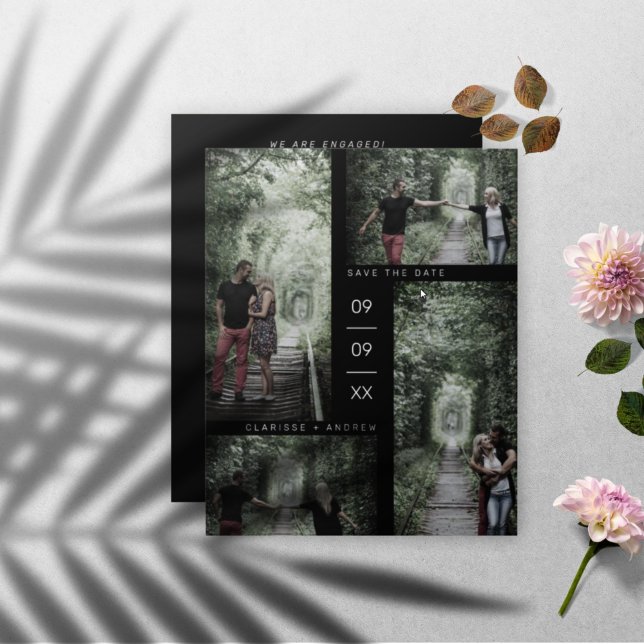 Casamento de Colagem de Fotos Moderna e Minimalist (Criador carregado)