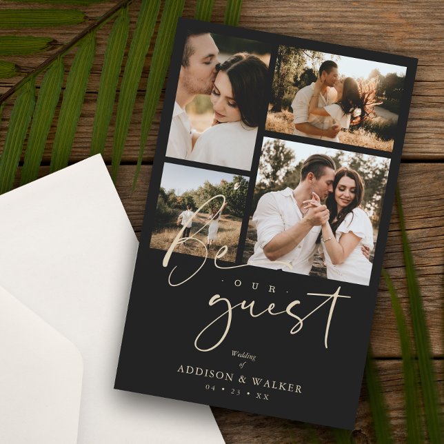 Casamento de Colagem de Trendy Preta do Orçamento  (Criador carregado)