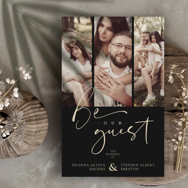 Casamento de Colagem de Trendy Preta do Orçamento  (Criador carregado)