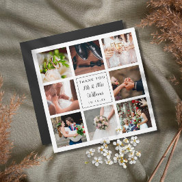 Casamento de Colagem Fotográfica Simples - Obrigad