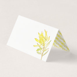 Casamento de cor-d-água com leucadendão amarelo