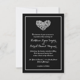 Casamento de Coração Suave - Convite de Casamento 