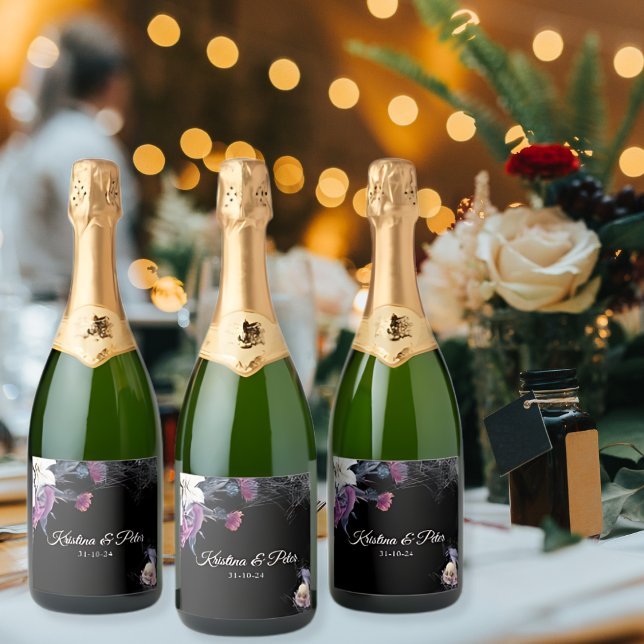 Casamento de Crânio Gótico Roxo-Roxo-Elegante (Criador carregado)