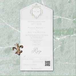 Casamento de Crest de Aves da China Verde Elegante