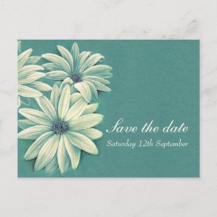 Casamento de Daisy osteospermum salve o cartão de