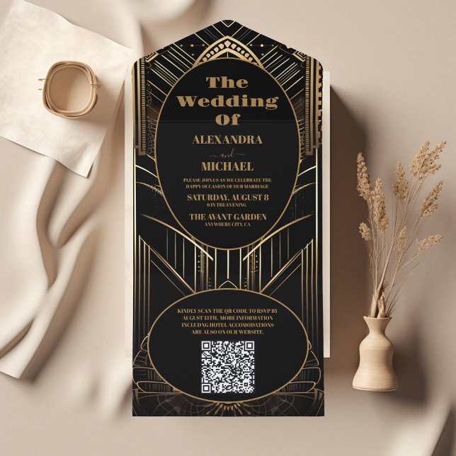 Casamento de Deco Geométrico do Código QR (Criador carregado)