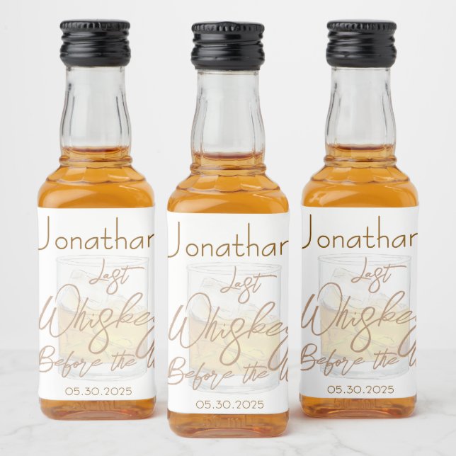 Casamento de Despedida de Solteiro com Whiskey (Garrafas)