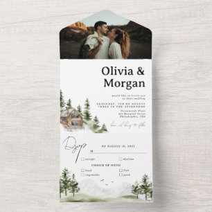 Casamento de Destino da Floresta Russa de Montanha