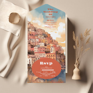 Casamento de Destino da Itália Elegante Moderna