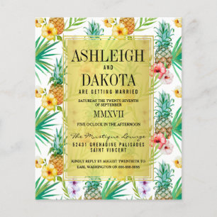 Casamento de Destino de Abacaxi e Hibiscus de Orça