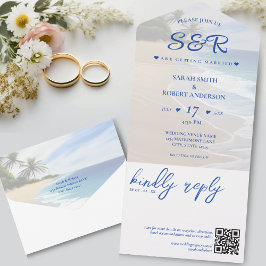 Casamento de Destino de Árvore de Palma da Ilha Bl