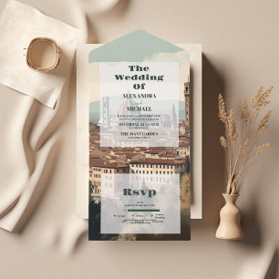 Casamento de Destino de Florença Itália Elegante