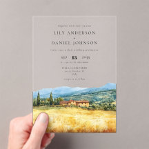 Casamento de Destino em Toscana Itália com Aquarel
