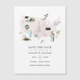 Casamento de Destino no Florida com Aquarela
