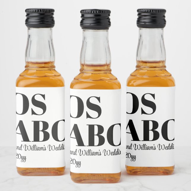 Casamento de Destino Personalizado Bem-vindo a Los (Garrafas)