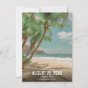 Casamento de Destino Praia Tropical Salve o Cartão