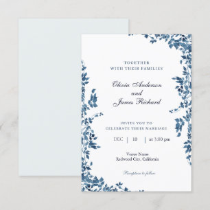 casamento de dinheiro velho, convite de casamento