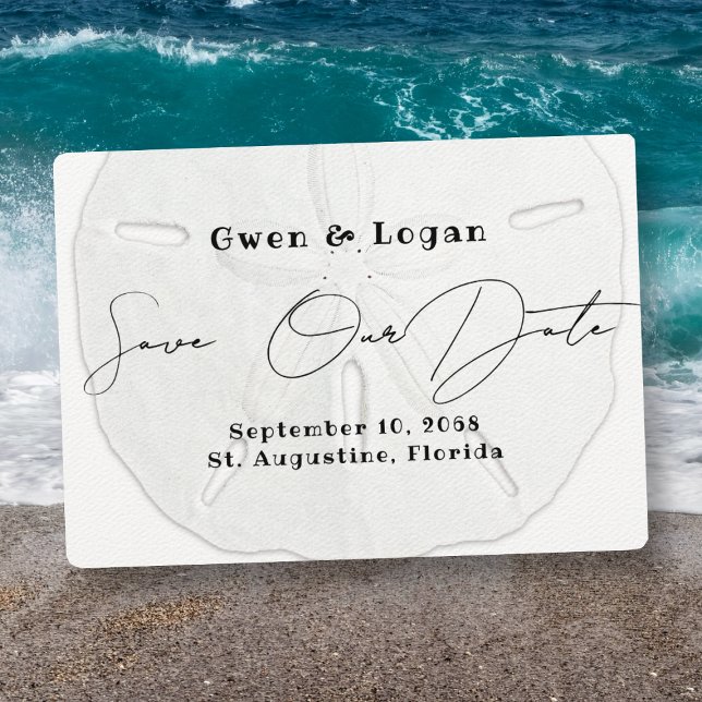 Casamento de Dólar de Areia Salve Nossos Cartões d (Criador carregado)