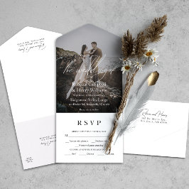 Casamento de Entrada RSVP de Script de Fotografia 