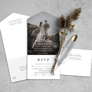 Casamento de Entrada RSVP de Script de Fotografia