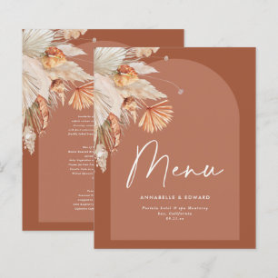 Casamento de erva da boêmia moderna terracotta pam