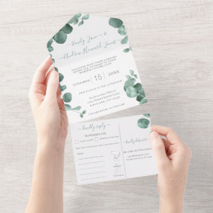Casamento de Escolha do Menu Eucalyptus com Quadro