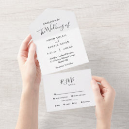 Casamento de Escolha do Menu Moderno Elegante