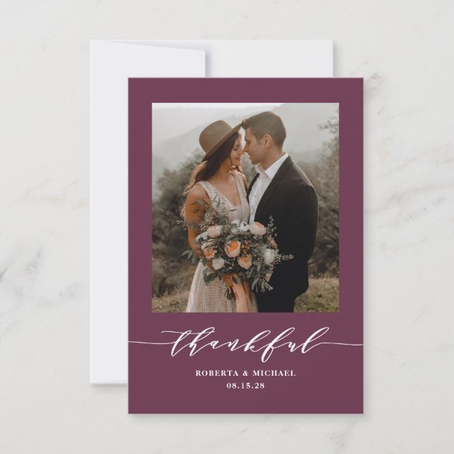 Casamento de Escrituras de Agradecimento Minimalis (Frente)