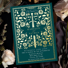 Casamento de Espadas Real Medieval de Teal
