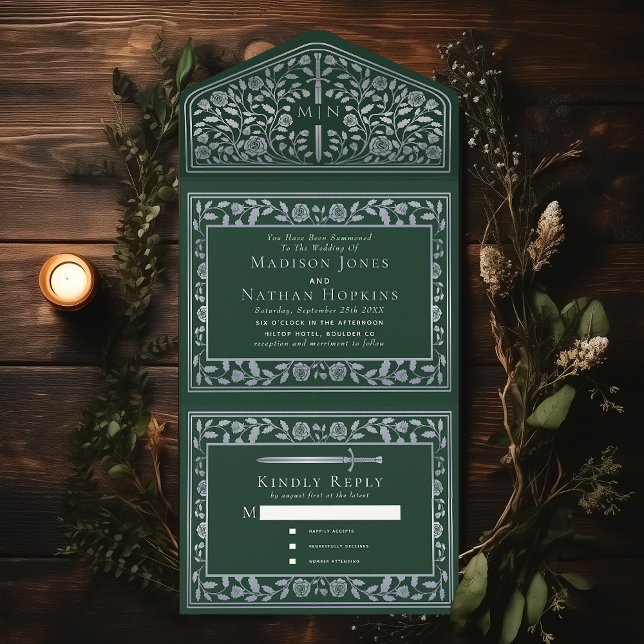 Casamento de Espadas Real Medieval Real Silver Ver (Criador carregado)