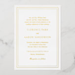 Casamento de Eternos Tradicional<br><div class="desc">Convite de casamento elegante com um design simples e clássico.</div>