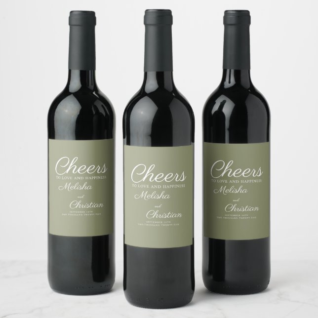 Casamento de Etiquetas de Vinho Espumante. (Garrafas)