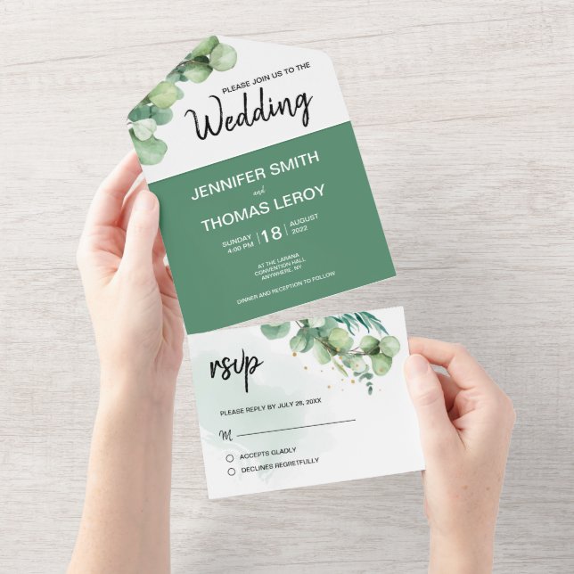 Casamento de Eucalyptus com Verdade Botânica Moder (Aba destacável)