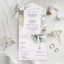 Casamento de Eucalyptus Glow Greenery Dourado V2