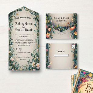 Casamento de Fairytales Florais de Floresta Encant
