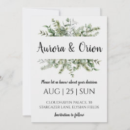 casamento de férias de inverno salvar os convites