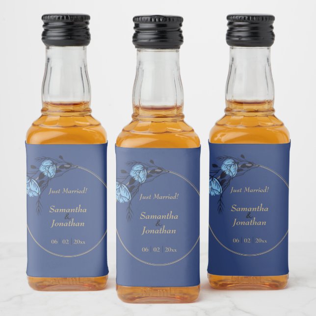 Casamento de Flor Azul (Garrafas)