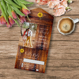 Casamento de flor de girassol com foto rustica de