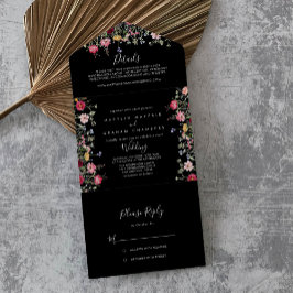 Casamento de flor selvagem com multicor do jardim
