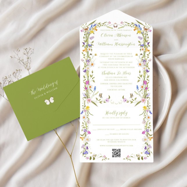 Casamento de Flor Selvagem de Jardim Whimsical (Criador carregado)