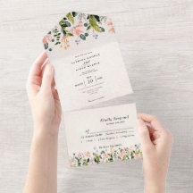 Casamento de Flor Selvagem Sem Costura